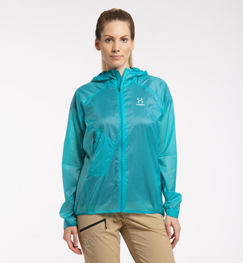 Haglöfs Womens L.I.M Shield Comp Windbreaker Blue New Zealand 82460OWVX